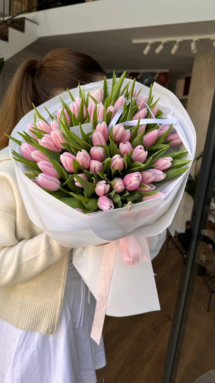 51 pink tulips